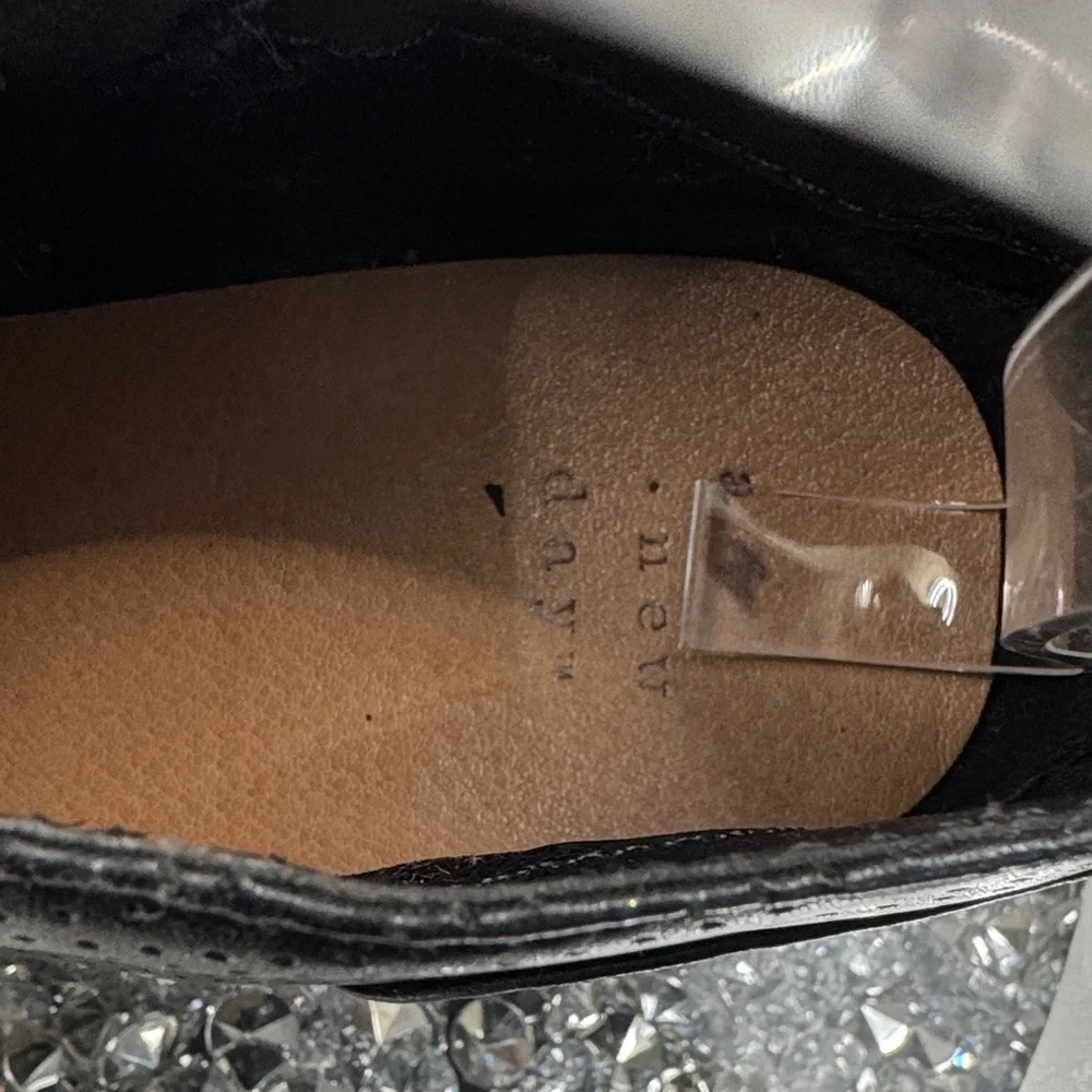 a new day Black Perforated Wedges 7.5